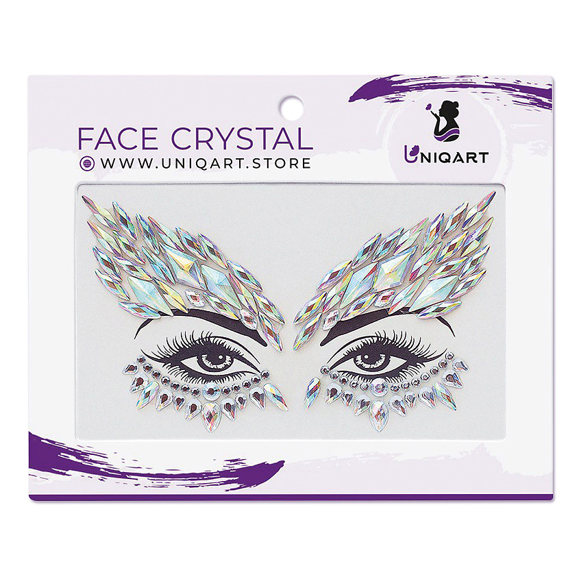 Изображение товара UNIQART Кристаллы для лица UNIQART "Птица счастья", 1 шт.
