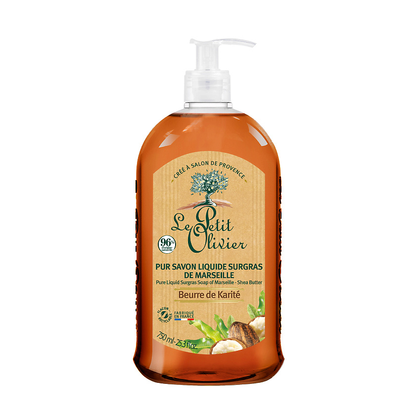 Изображение товара LE PETIT OLIVIER Мыло жидкое марсельское Масло Карите Beurre de Karite Soap, 750 мл