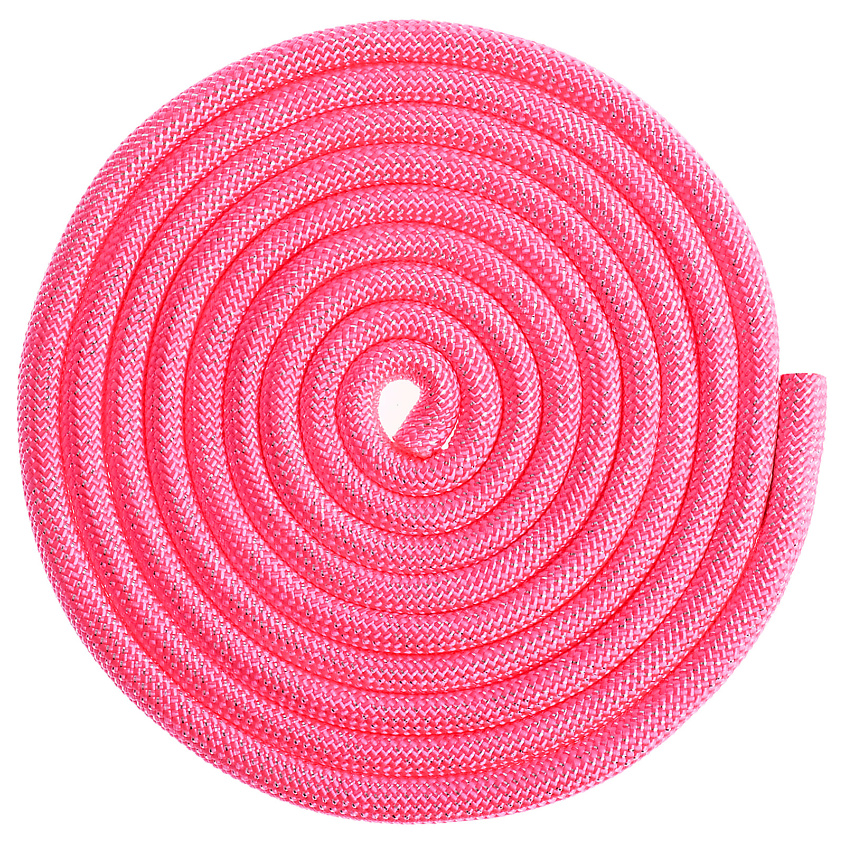 Изображение товара GRACE DANCE Скакалка для гимнастики утяжелённая с люрексом, цвет: Розовый