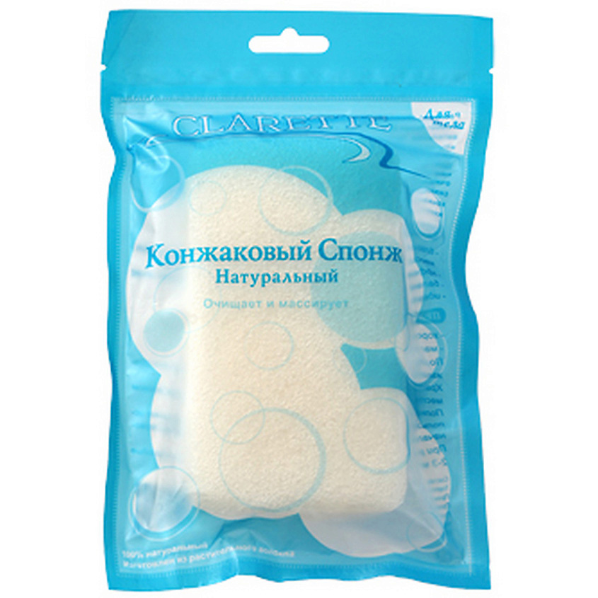 Изображение товара CLARETTE Конжаковый спонж конняку для тела, 1 шт.
