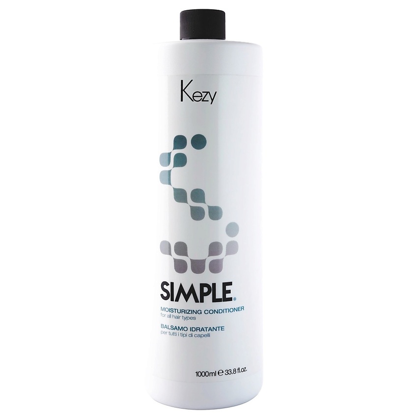 Изображение товара KEZY Бальзам увлажняющий для всех типов волос c керамидами, SIMPLE, 1000 мл