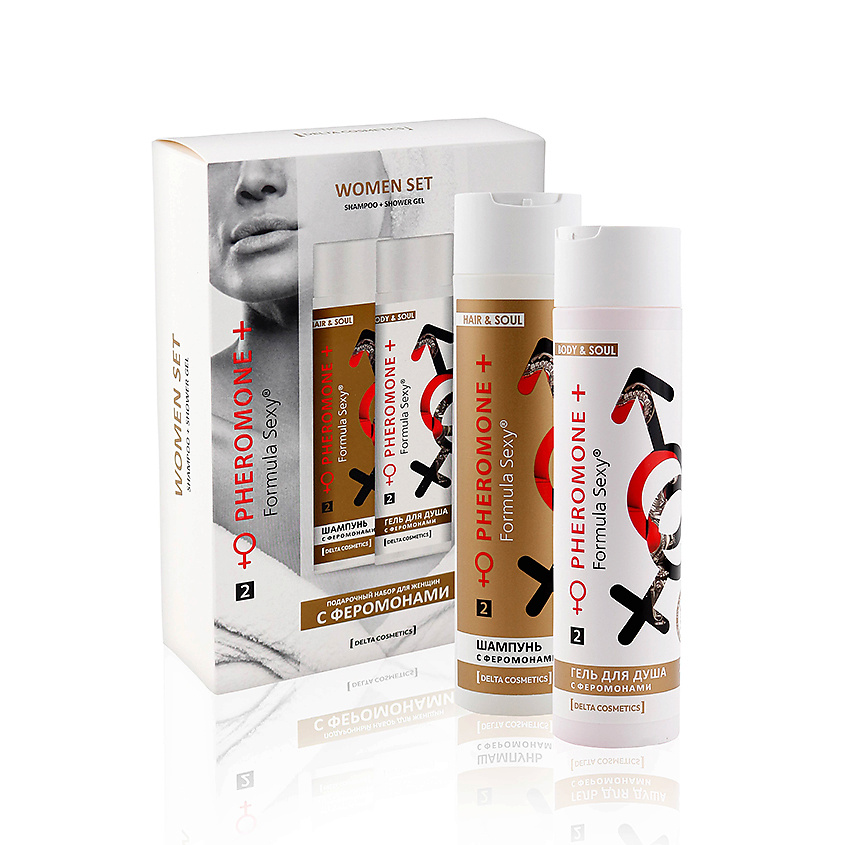 Изображение товара Подарочный набор для женщин FORMULA SEXY с феромонами шампунь и гель для душа 250 мл