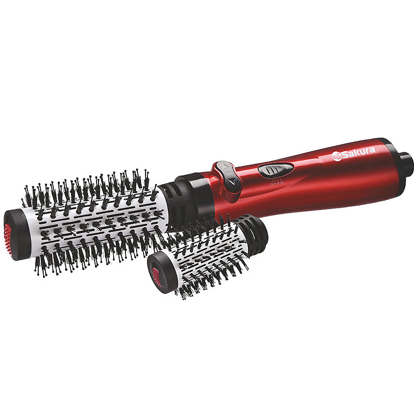 Изображение товара SAKURA Фен-расческа с автовращением щетки SA-4205R, Красный