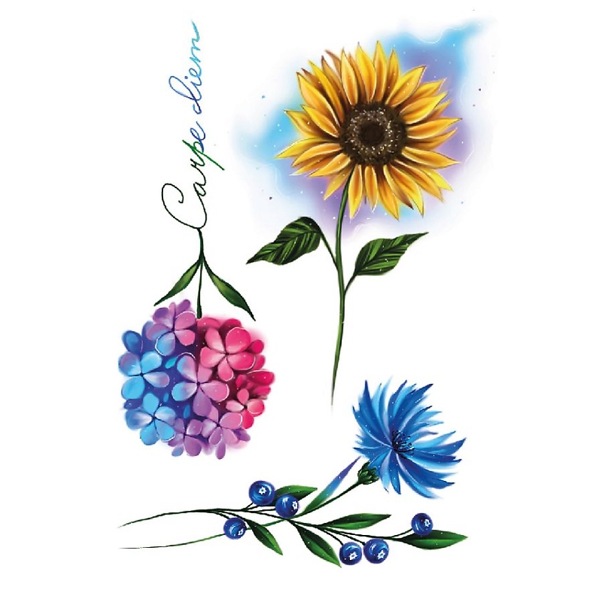 Изображение товара Полисфера Временная переводная татуировка Tattoo PS&KG-082 10х7 см гипоаллергенные краски