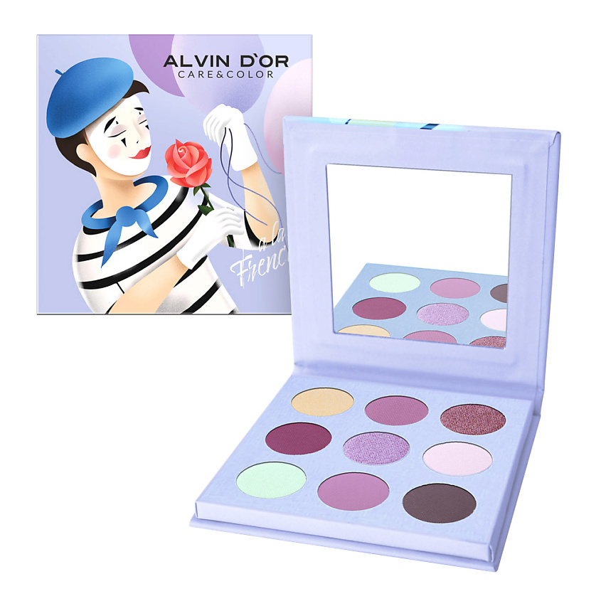Изображение товара ALVIN D’OR Палетка теней для век "Влюбленный Мим" A LA FRENCH, Влюбленный Мим