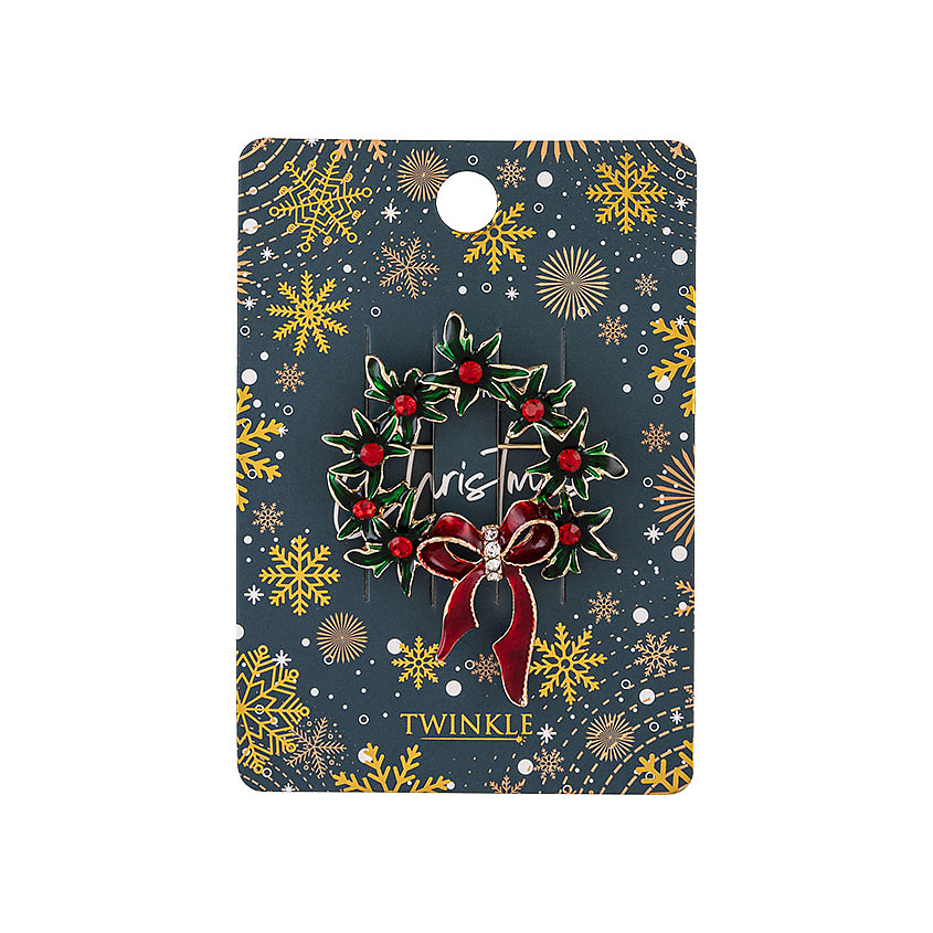 Изображение товара TWINKLE Брошь CHRISTMAS WREATH, 1 шт.
