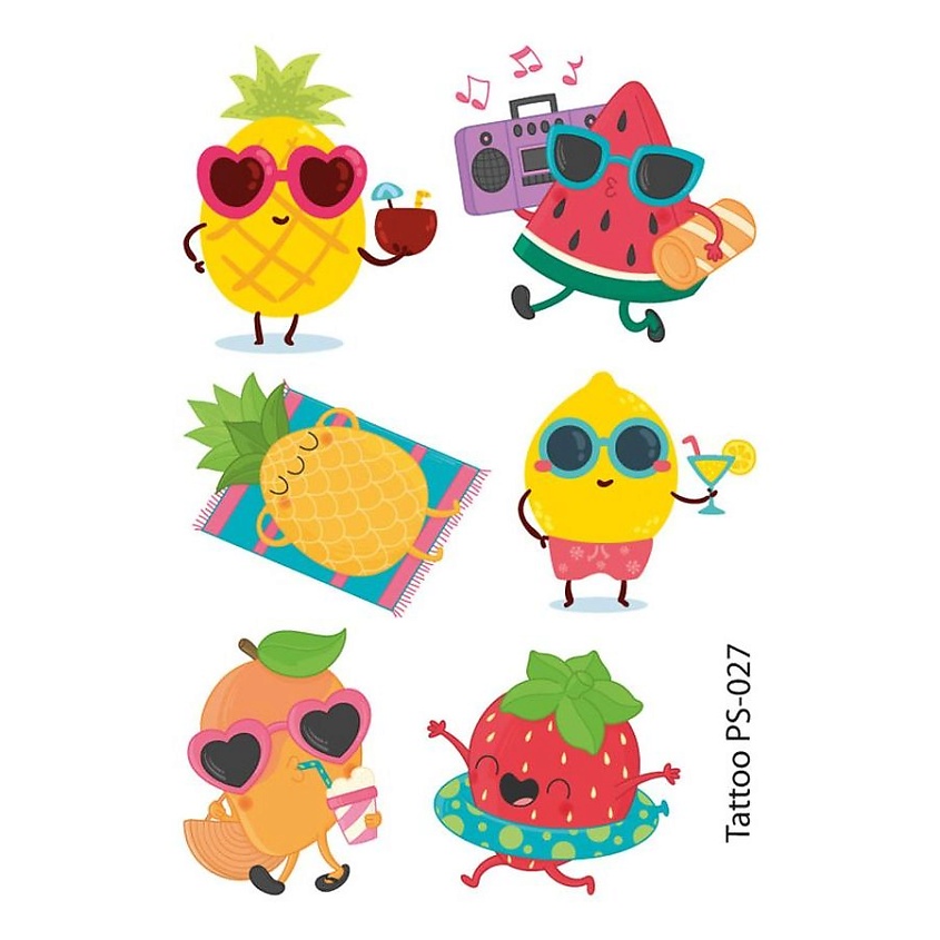 Изображение товара Временная переводная татуировка ПОЛИСФЕРА PS-027 10х7 см гипоаллергенная