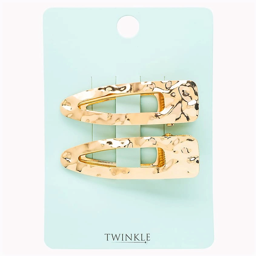 Изображение товара TWINKLE Заколки для волос CRUMPLED GOLD, 2 шт.