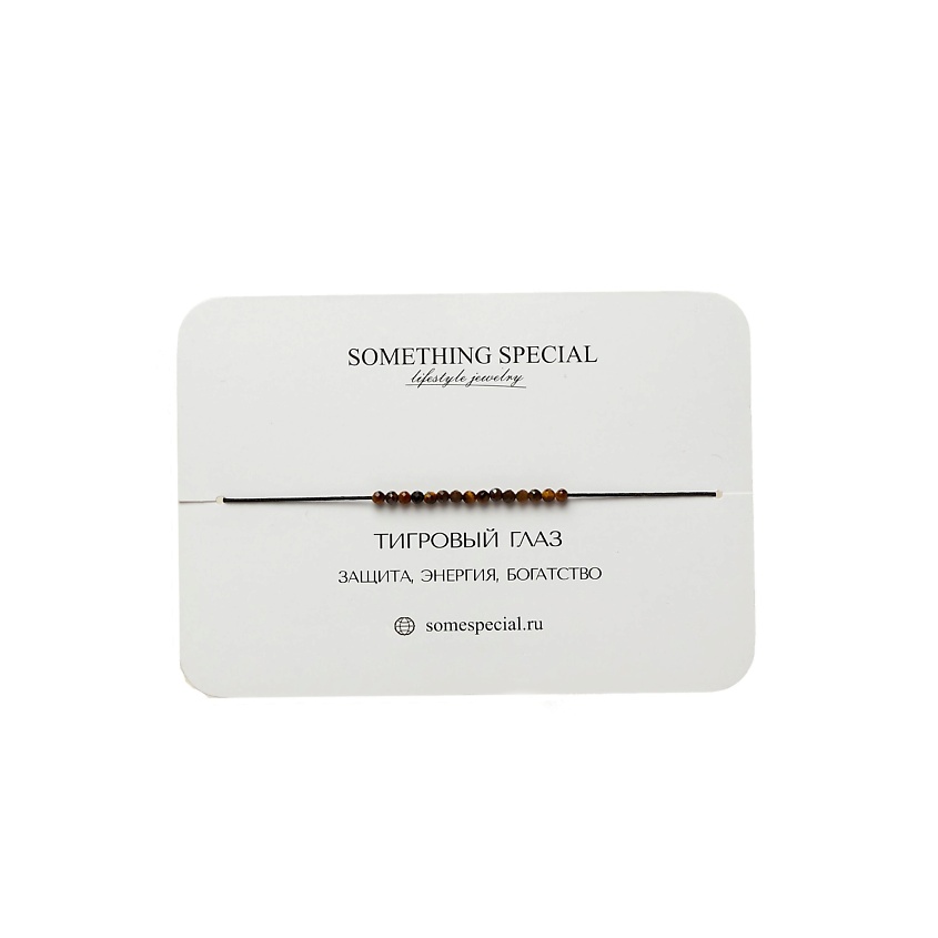 Изображение товара Женский регулируемый браслет с тигровым глазом и гематитовым замком