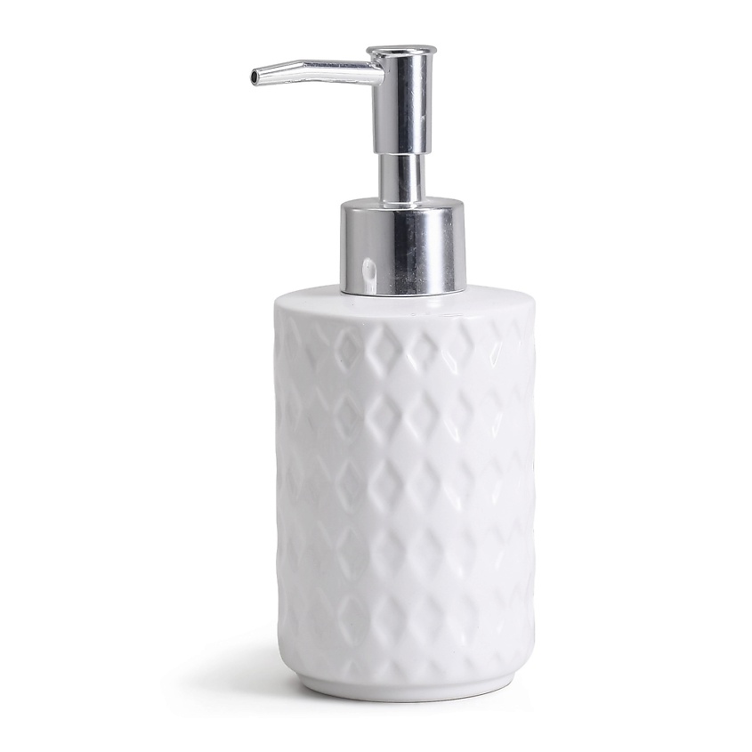 Изображение товара Дозатор для жидкого мыла White Lily керамический белый стильный практичный дизайн