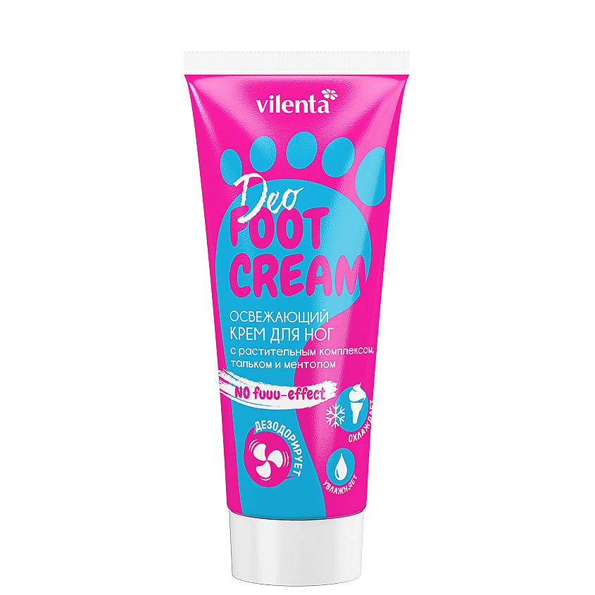 Изображение товара VILENTA Крем для ног освежающий с мочевиной и ментолом 75 мл