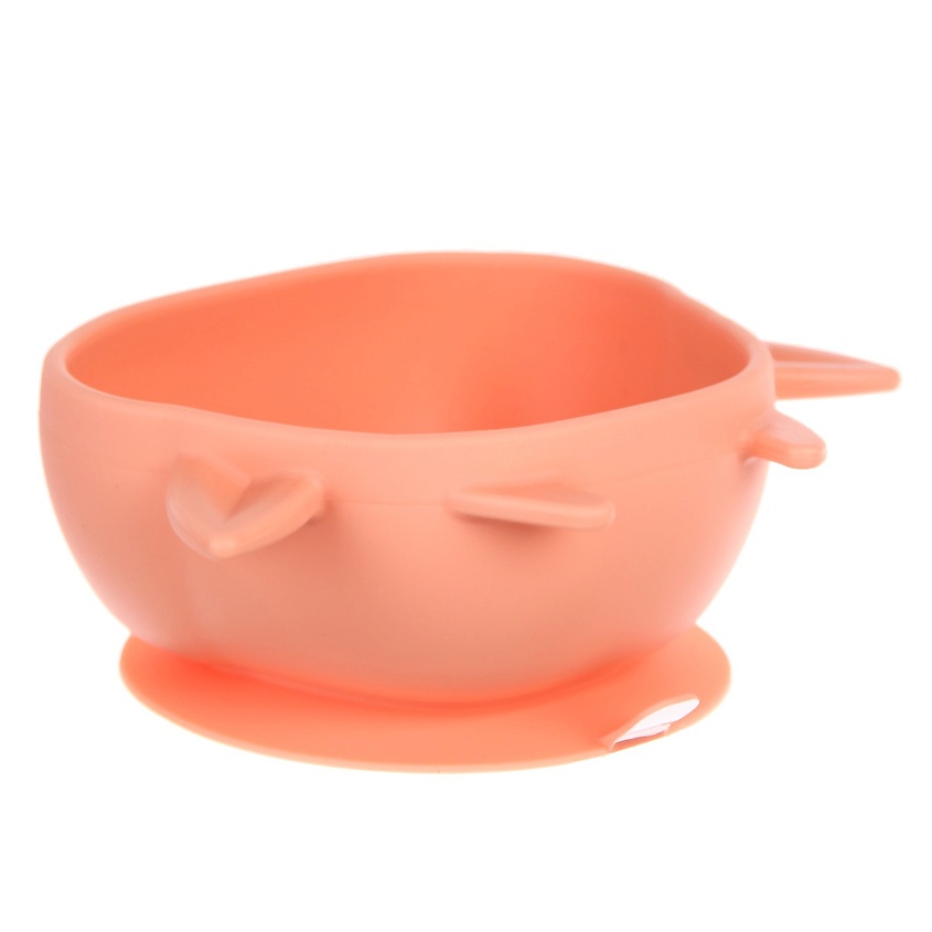 Изображение товара КРОШКА Я Тарелка детская на присоске силиконовая, Розовый