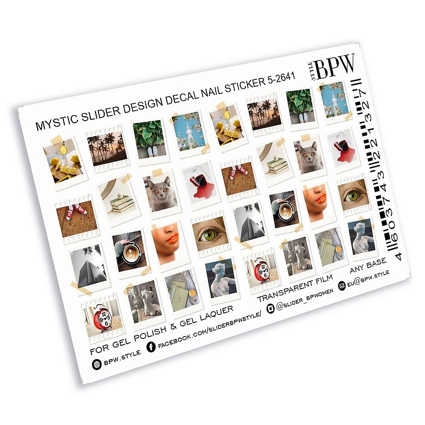 Изображение товара Слайдер-дизайн Фотокарточки BPW.STYLE для маникюра