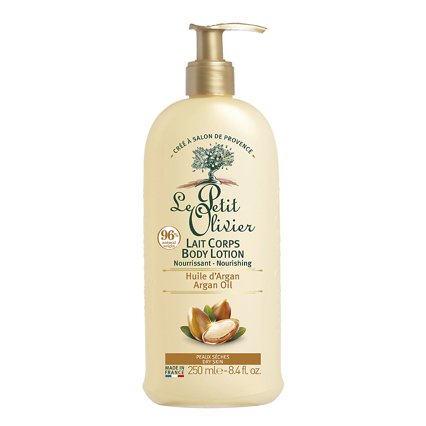 Изображение товара LE PETIT OLIVIER Молочко для тела питательное с маслом Арганы д/сухой кожи Argan Oil Body Lotion, 250 мл