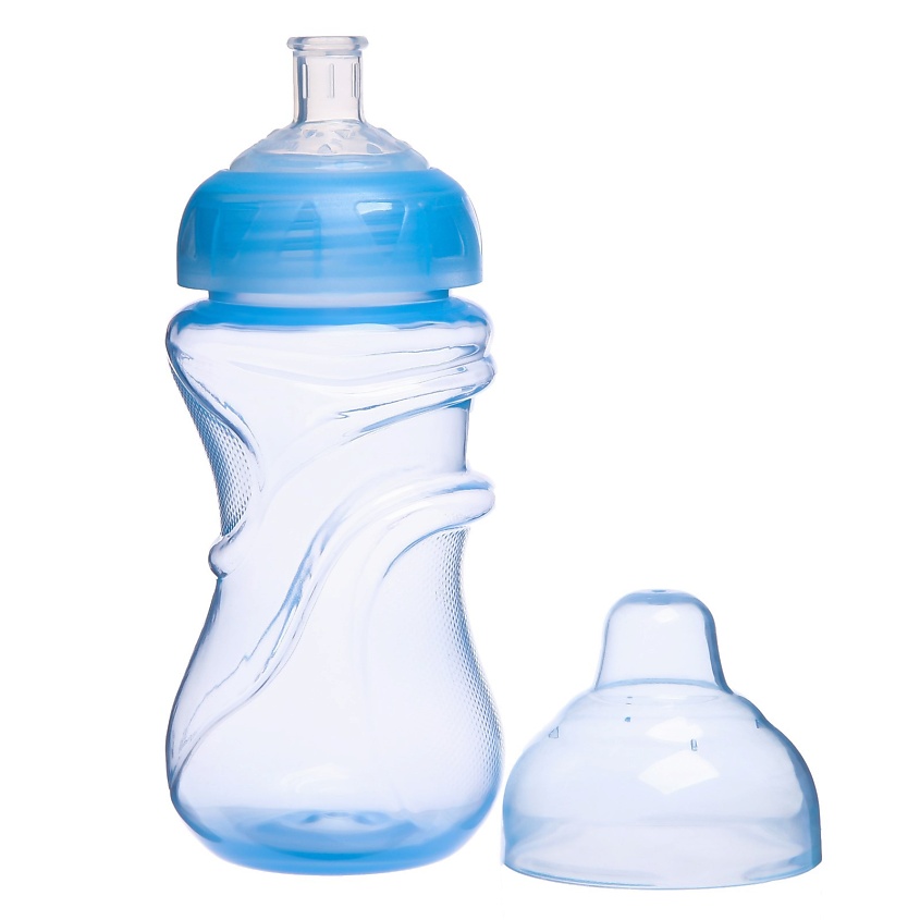 Изображение товара MUM&BABY Поильник детский с мягким носиком, 340 мл., цвет голубой