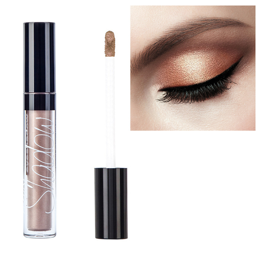 Изображение товара CHARME Тени для век жидкие "Metallic", Какао со льдом