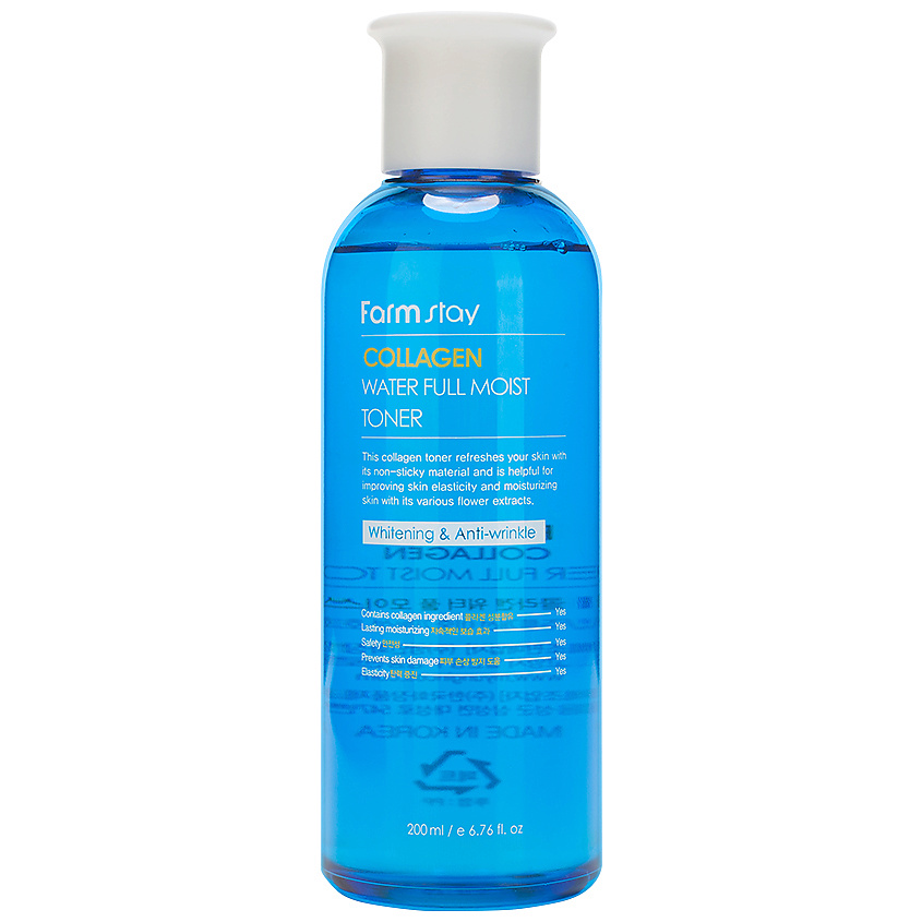 Изображение товара FARMSTAY Тонер для лица увлажняющий с коллагеном Collagen Water Full Moist Toner, 200 мл