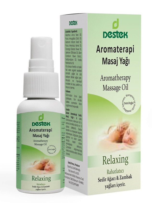 Изображение товара DESTEK Косметическая смесь масел для массажа RELAXING , расслабление, релаксация, 150 мл