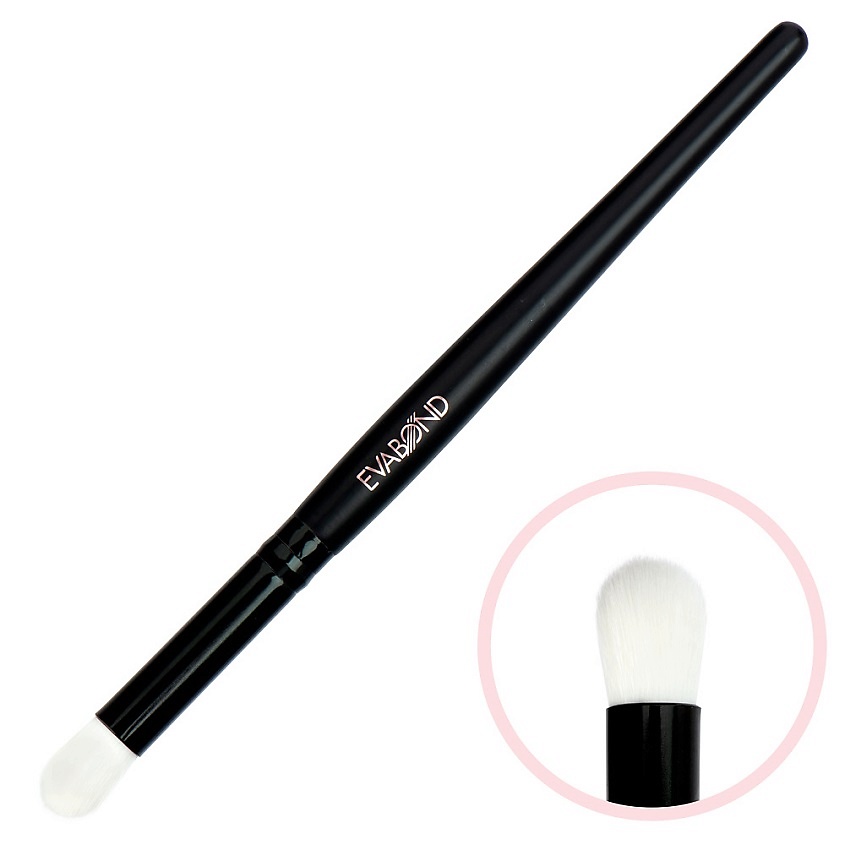 Изображение товара EVABOND Кисть макияжная для теней, Черный, 1шт
