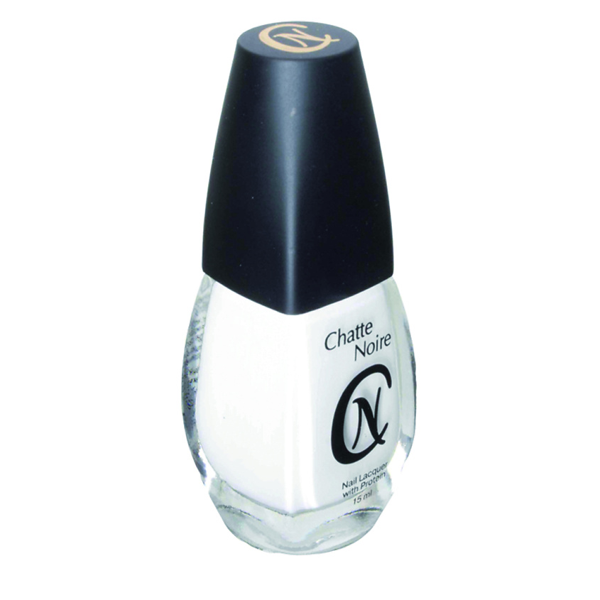 Изображение товара CHATTE NOIRE Лак для ногтей Эмаль, тон 002 белый, 15 цвет