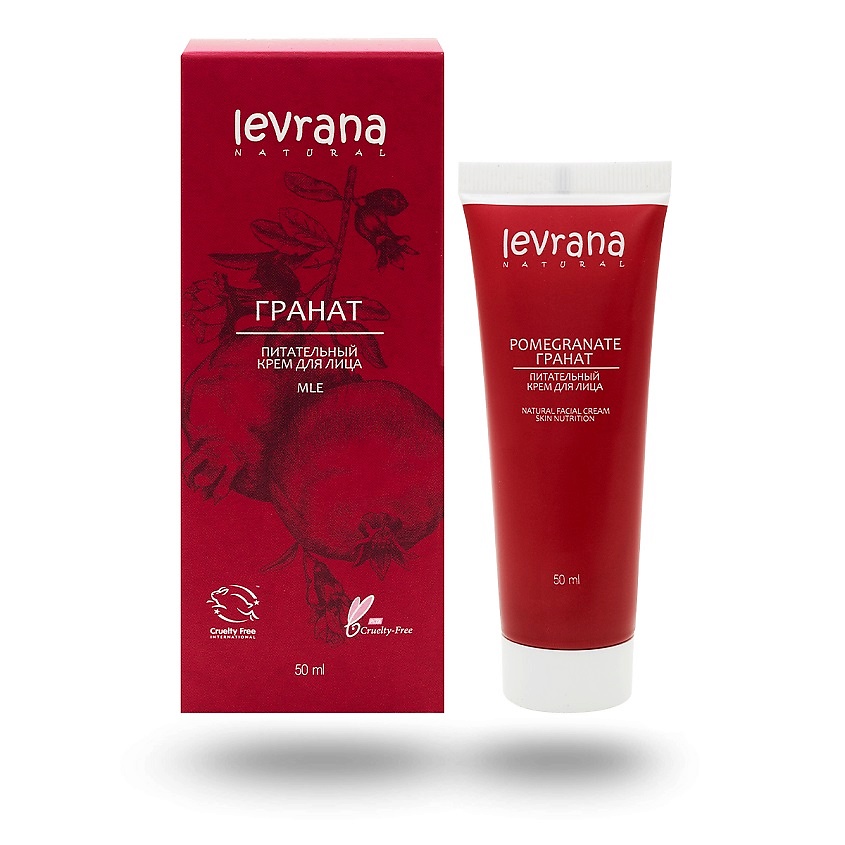 Изображение товара LEVRANA Крем для лица питательный Гранат Pomegranate Natural Facial Cream, 50 мл