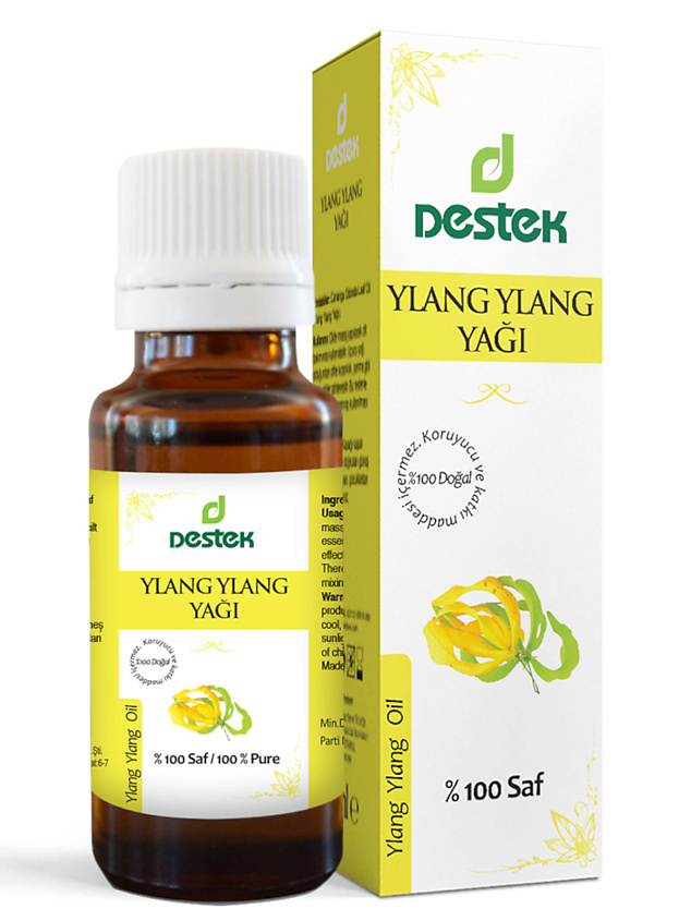 Изображение товара DESTEK Эфирное масло иланг-иланг при утомлении, беспокойстве, бессоннице, афродизиак, 20