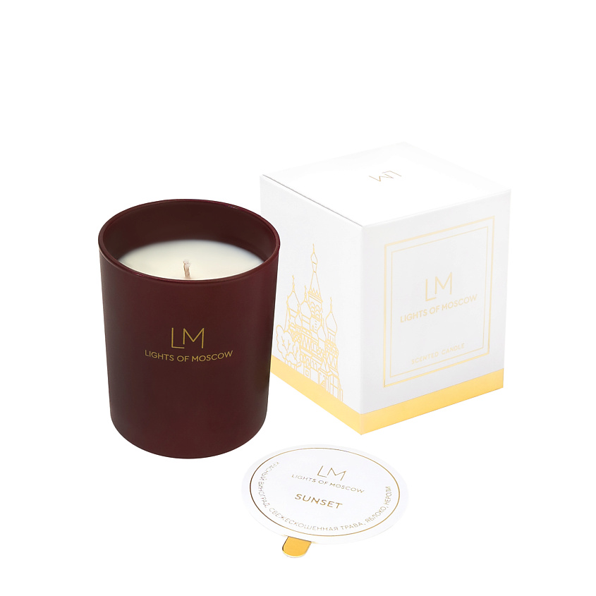 Изображение товара LIGHTS OF MOSCOW Свеча ароматическая, Sunset, 250 мл