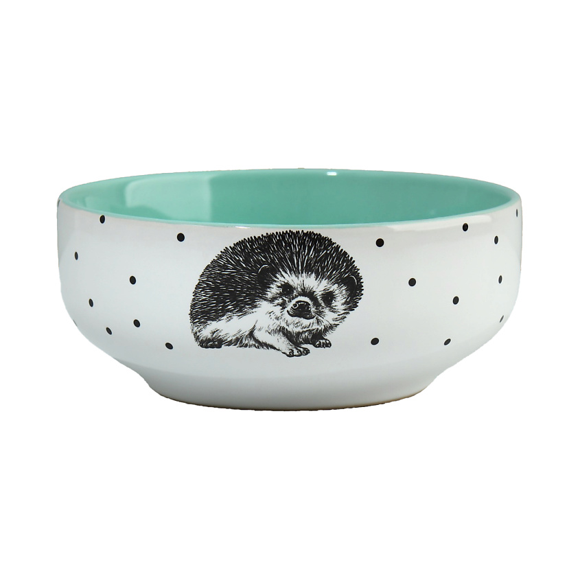Изображение товара DOLCE CERAMO Глубокая тарелка керамическая «Ёжик», 1 шт.
