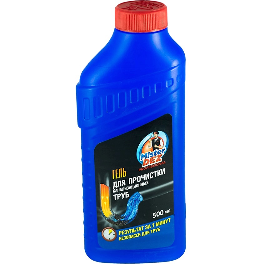 Изображение товара MISTER DEZ PROFESSIONAL Гель для прочистки канализационных труб, 500 мл