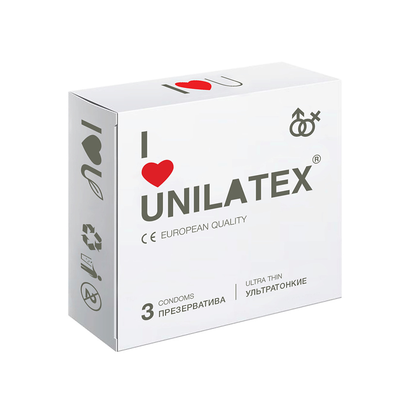 Изображение товара UNILATEX Презервативы UltraThin, 3 шт.