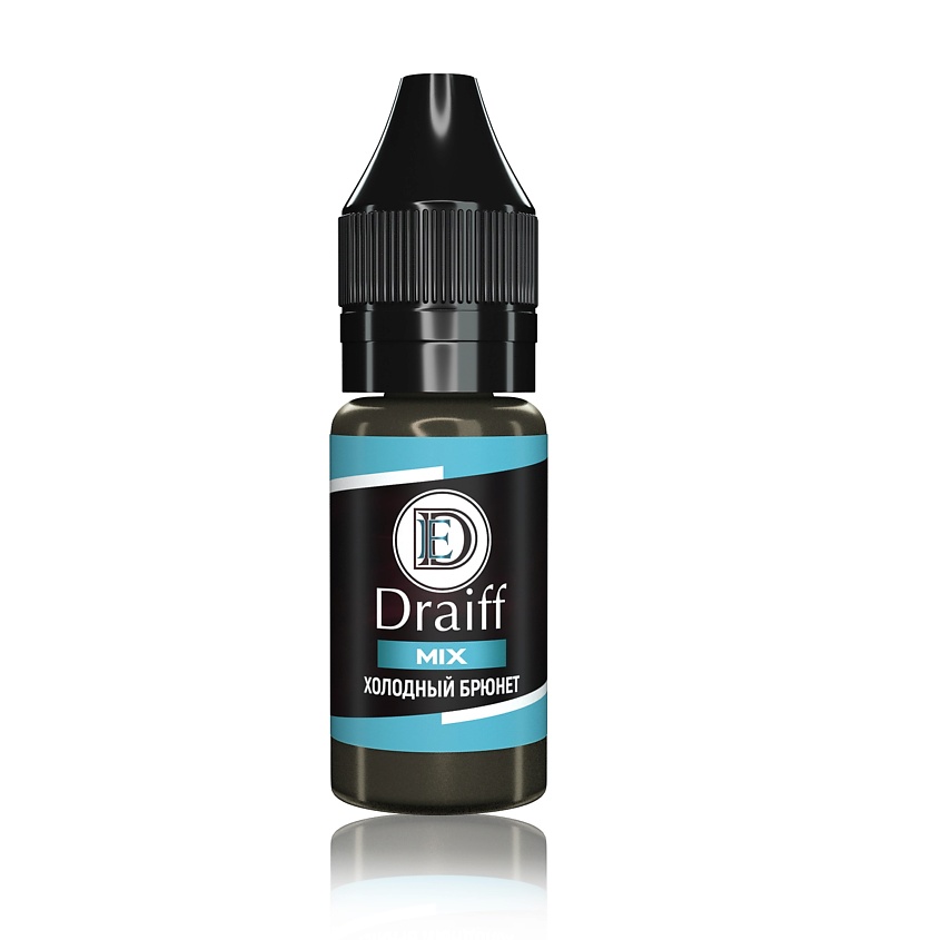 Изображение товара Пигмент для перманентного макияжа бровей холодный брюнет DRAIFF 6 мл