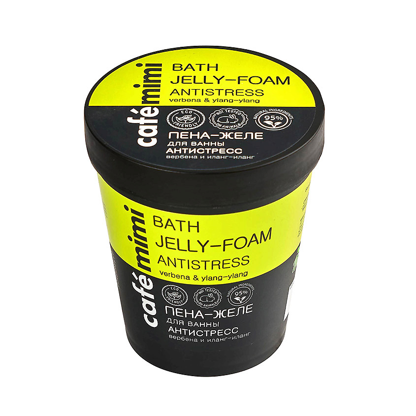 Изображение товара CAFÉ MIMI Пена-Желе для ванны "Антистресс" вербена и иланг-иланг, 220 мл