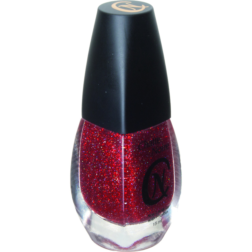 Изображение товара CHATTE NOIRE Лак для ногтей Блестки 2, тон 513 мультиголографические блестки красный, 15 цвет