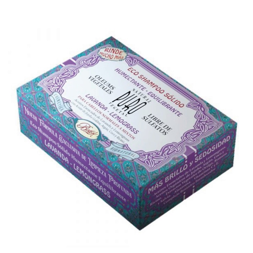 Изображение товара BOTI-K Твердый эко-шампунь Лаванда и Лемонграсс Shampoo Sólido Lavanda Lemongrass, 80 г