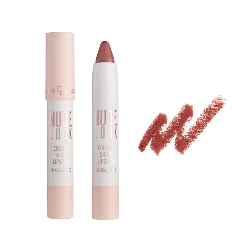 Изображение товара Голден Роуз Помада для губ NUDE LOOK CREAMY SHINE No04 - увлажняющая кремовая помада Изображение товара Голден Роуз Помада для губ NUDE LOOK CREAMY SHINE No04 - увлажняющая кремовая помада