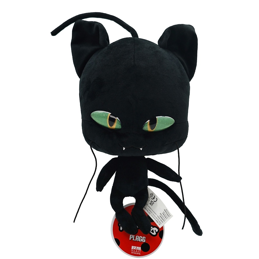 Изображение товара MIRACULOUS Мягкая игрушка Большой плюшевый Квами Плагг 24 см, Черный