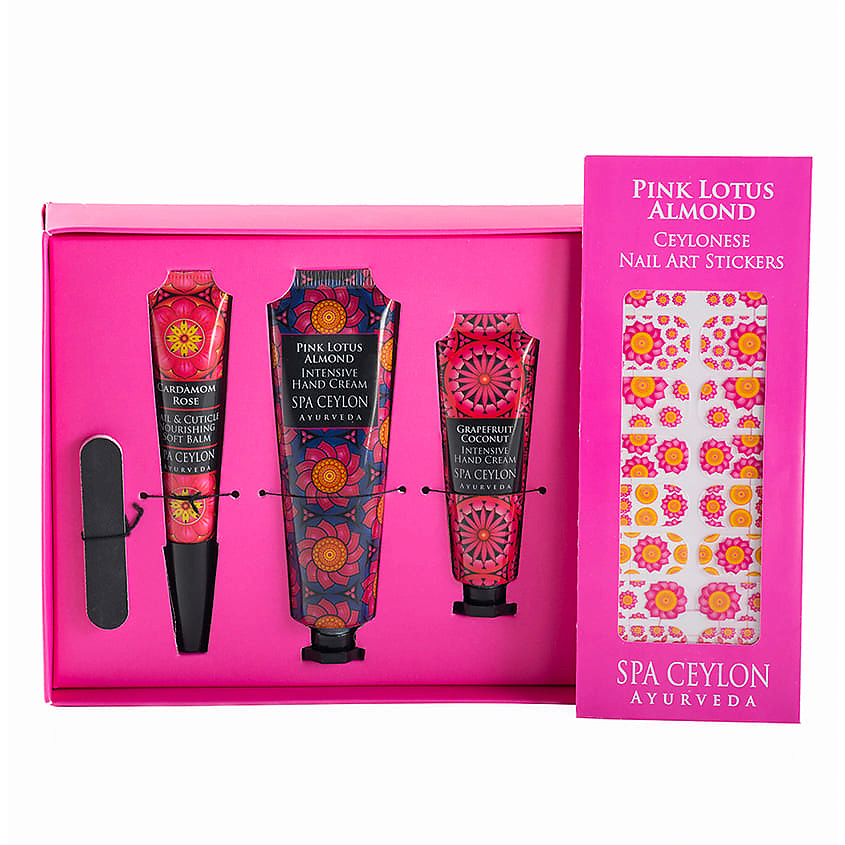 Изображение товара SPA CEYLON Набордля ухода за руками и ногтями РОЗОВЫЙ ЛОТОС И МИНДАЛЬ 1 шт