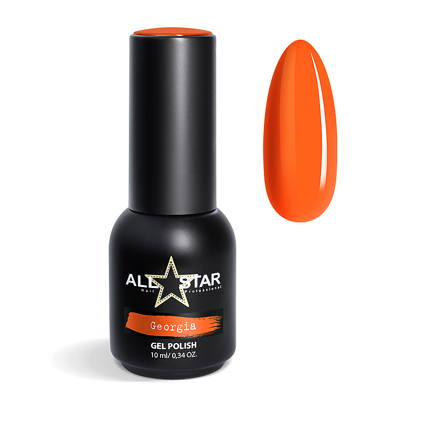 Изображение товара ALL STAR PROFESSIONAL Гель-лак для ногтей Tropic, Оранжевый неон