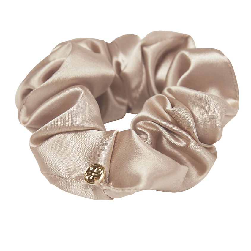 Изображение товара LAETE Резинка для волос из искусственного шелка, цвет: Бежевый