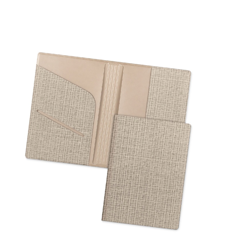 Изображение товара Обложка для паспорта Flexpocket с дополнительными отделениями бежевого цвета