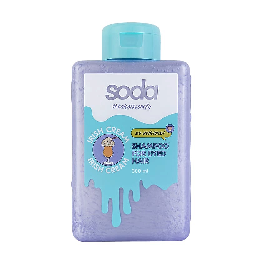 Изображение товара SODA Шампунь для окрашенных волос IRISH CREAM 300 мл для сияния и защиты цвета