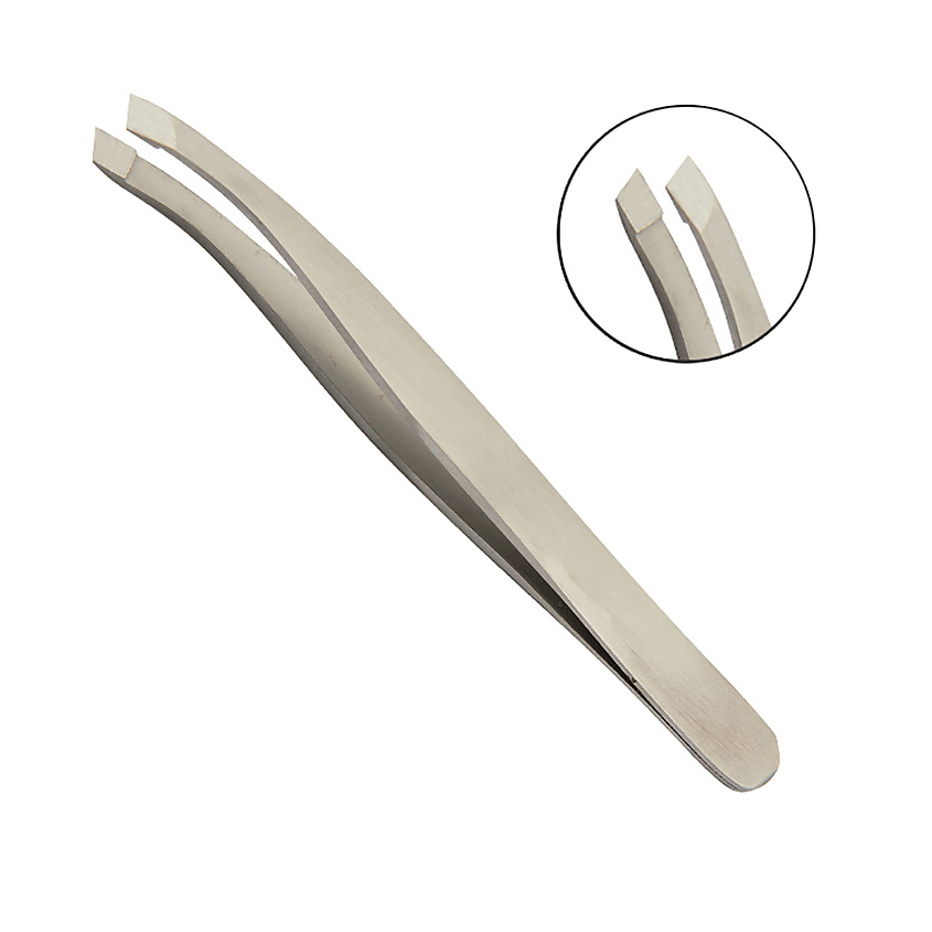 Изображение товара METALEKS Пинцет для бровей RT-307, цвет: Серебряный