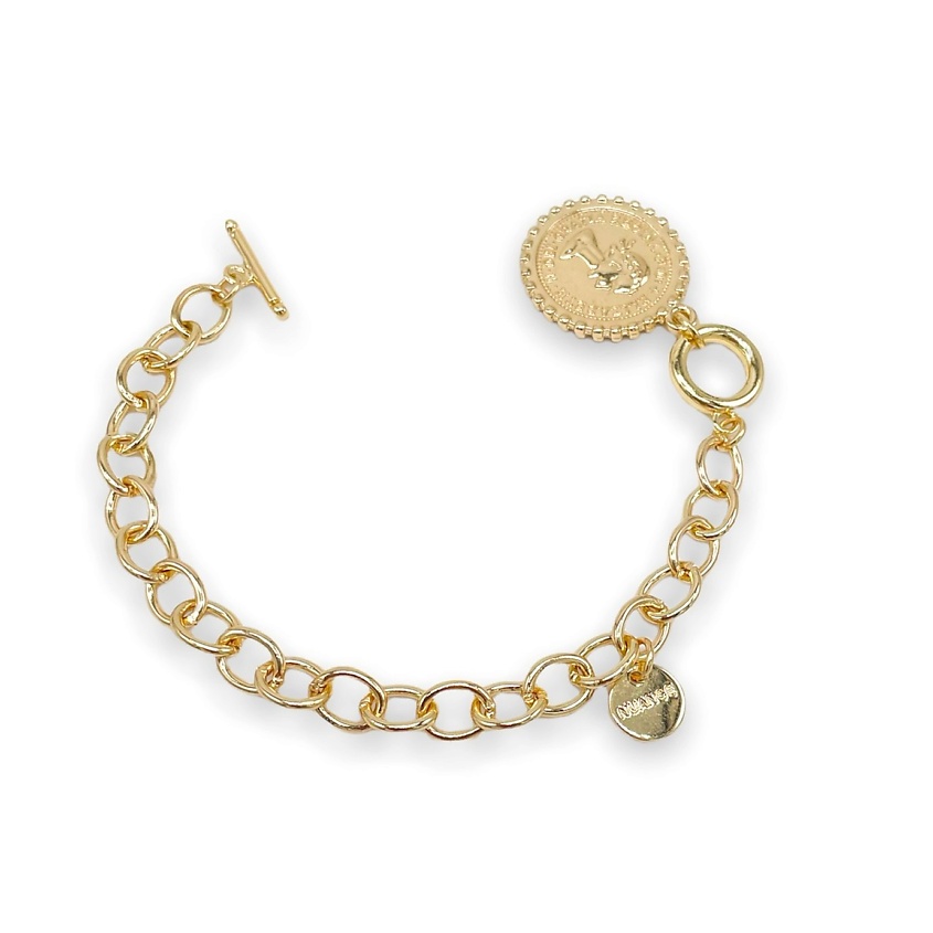 Изображение товара FOROSTINA.K Браслет Монета, цвет: золотой