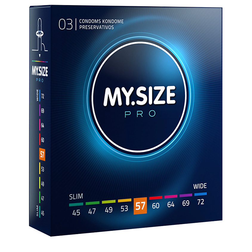 Изображение товара MY SIZE PRO ультратонкие презервативы размер 57 3 шт