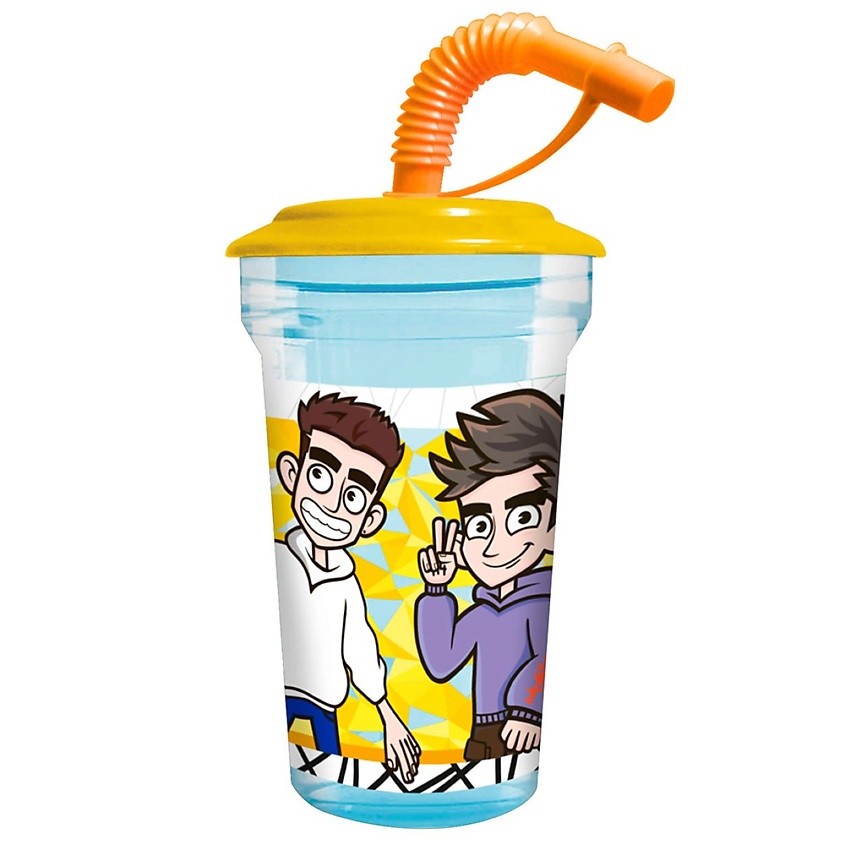 Изображение товара Стакан с трубочкой Влада А4, объем 420 мл, для детей и взрослых