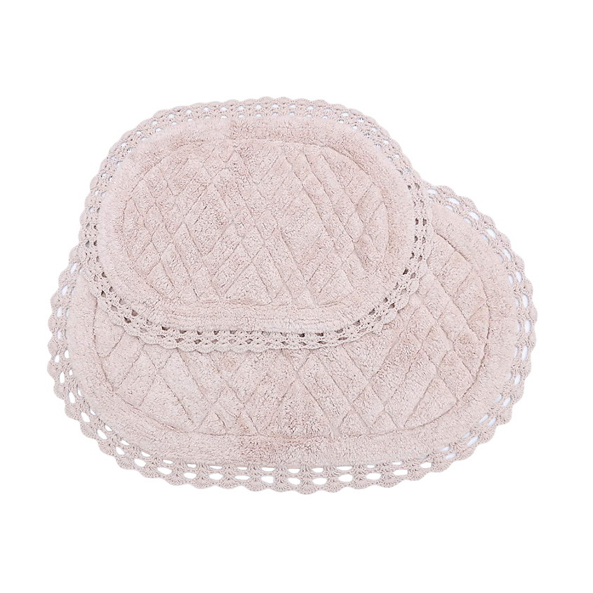 Изображение товара SOFI DE MARKO Набор кружевных ковриков для ванной RACHEL S и M, пудра