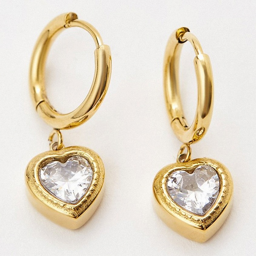 Изображение товара PABUR Серьги RED HEART, цвет: Белый