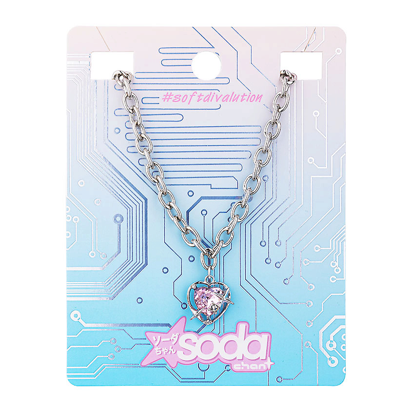 Изображение товара SODA Chan Ожерелье Pink Heart #softdivalution, 1 шт.
