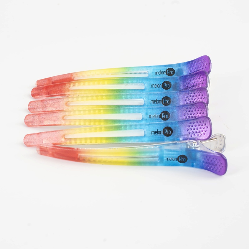 Изображение товара MELONPRO Зажим для волос разноцветный, цвет: Комбинированный 6шт