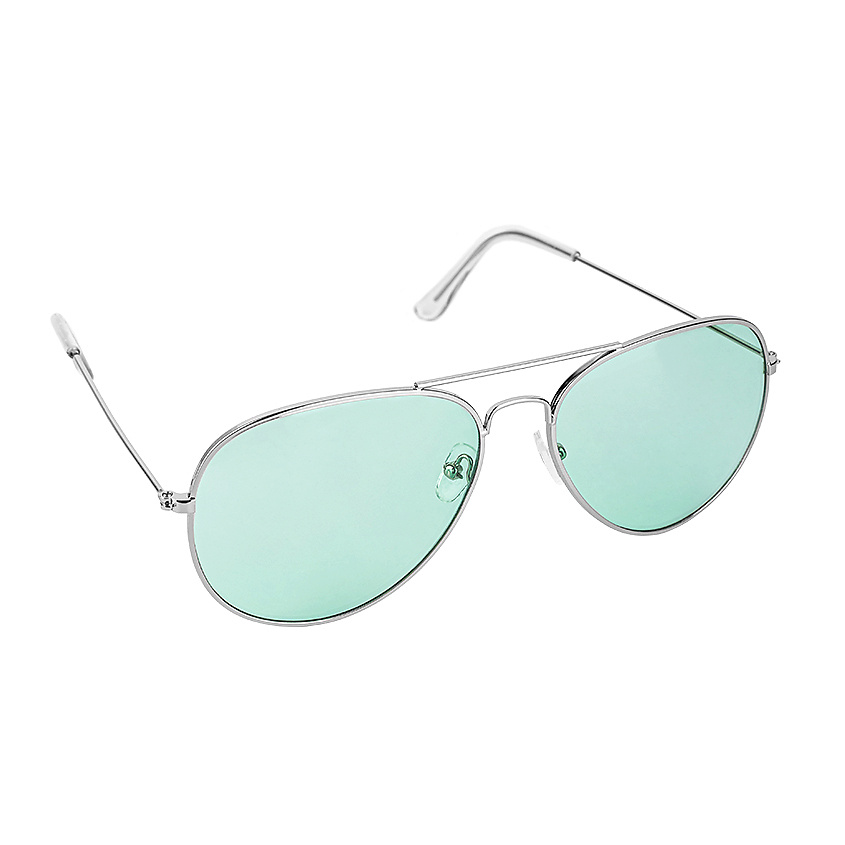 Изображение товара ЛЭТУАЛЬ Декоративные очки с футляром Aviators Mint, 1 шт